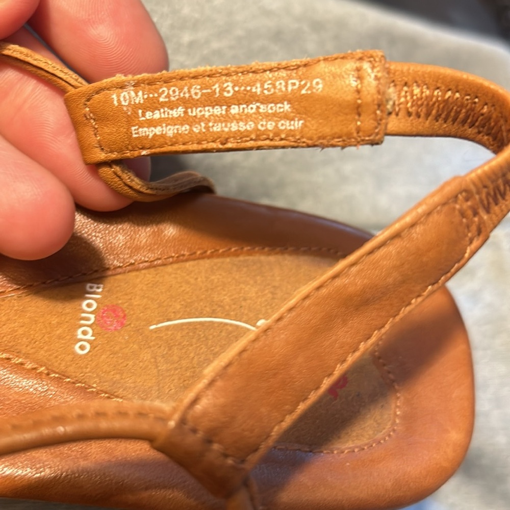 Blondo size 10 leather sandals - Picture 5 of 5